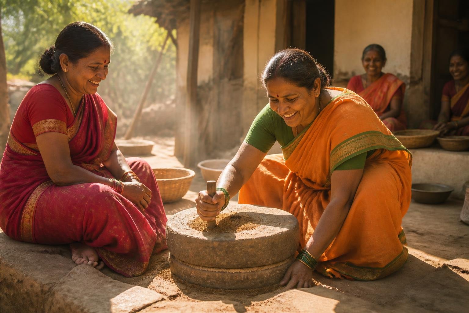 Srubhi masala being cooked and served